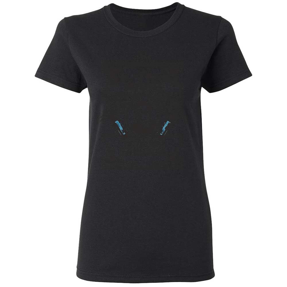 Women's T-Shirt - H2BKMZX5 - Black - 13