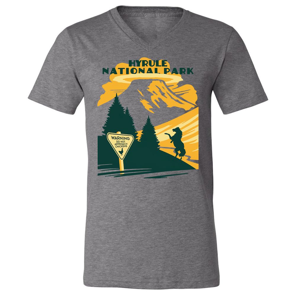 Unisex V-Neck T-Shirt - ALV62TZ1 - Deep Heather - 13