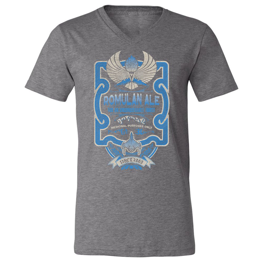 Unisex V-Neck T-Shirt - 3DCUEBJJ - Deep Heather - 13