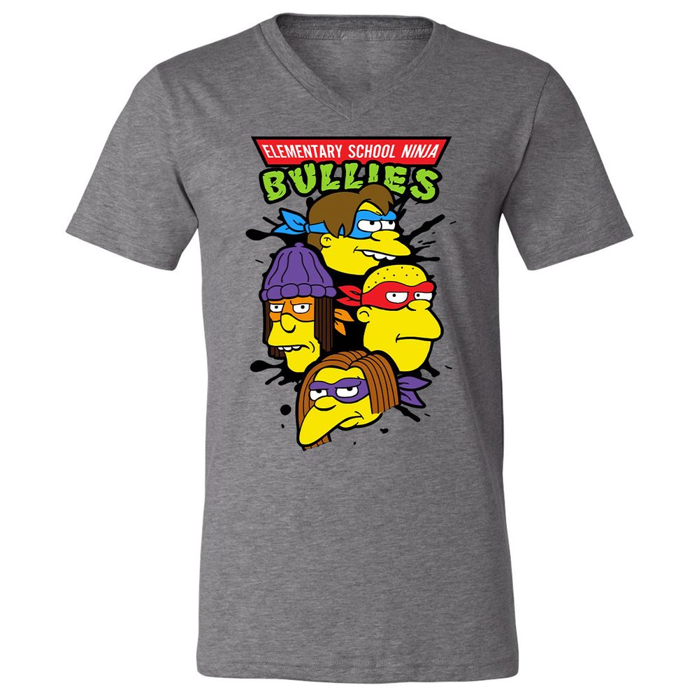 Unisex V-Neck T-Shirt - RTVPKV9W - Deep Heather - 13