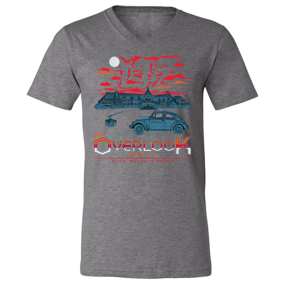 Unisex V-Neck T-Shirt - SKKS5CML - Deep Heather - 13