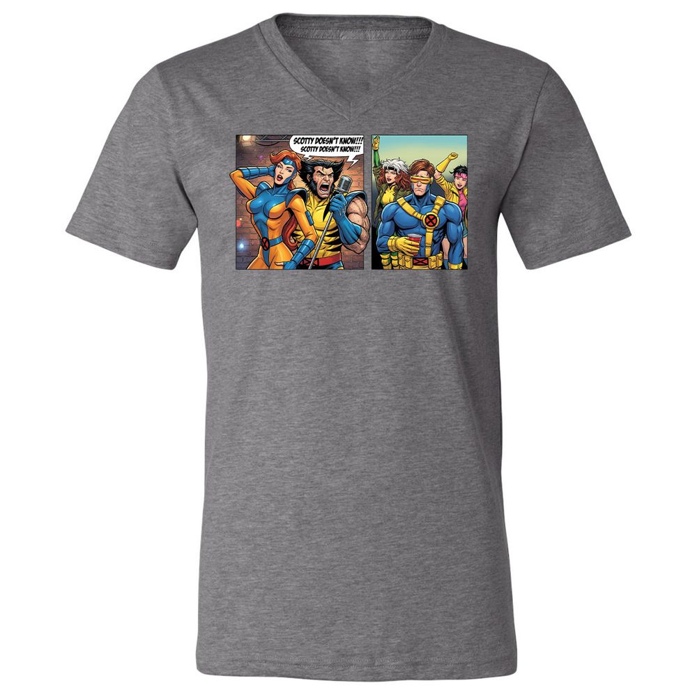 Unisex V-Neck T-Shirt - 9HNKLK99 - Deep Heather - 13