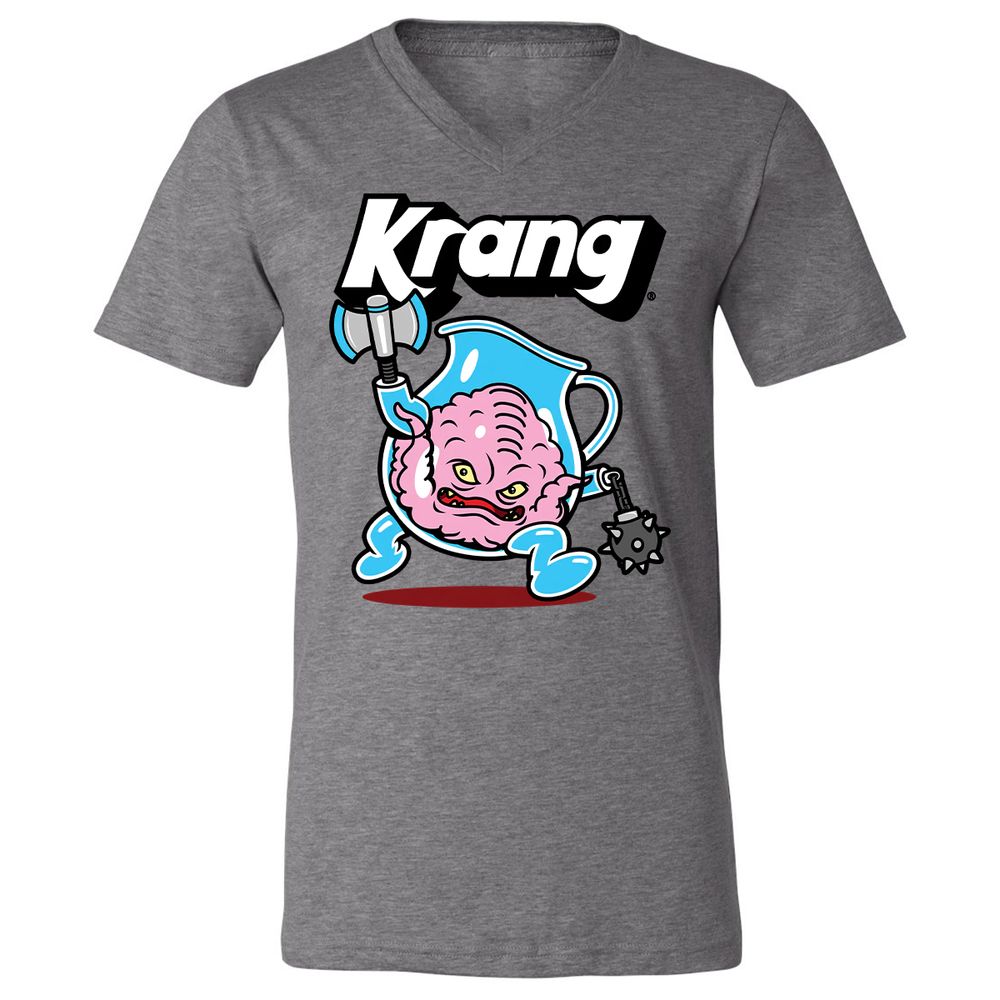 Unisex V-Neck T-Shirt - 8E6ZC95S - Deep Heather - 13