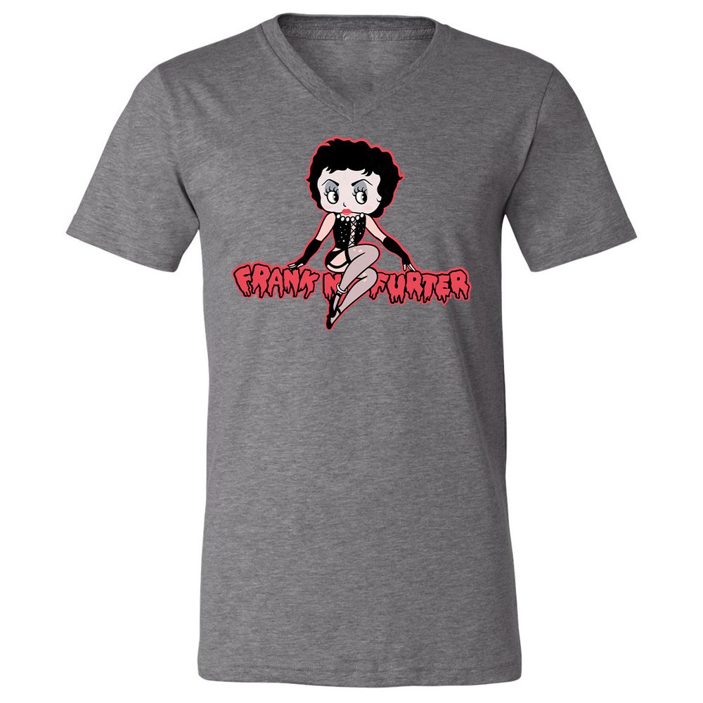 Unisex V-Neck T-Shirt - STD6JFVY - Deep Heather - 13