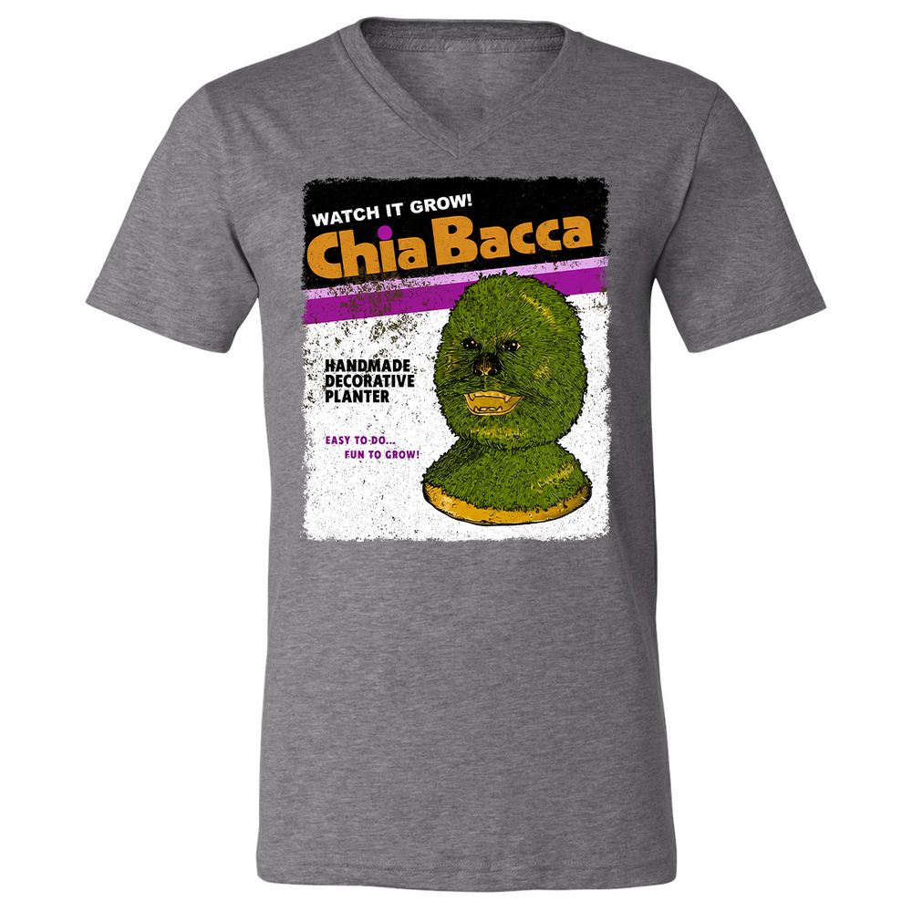 Unisex V-Neck T-Shirt - L9SZHRZ7 - Deep Heather - 13