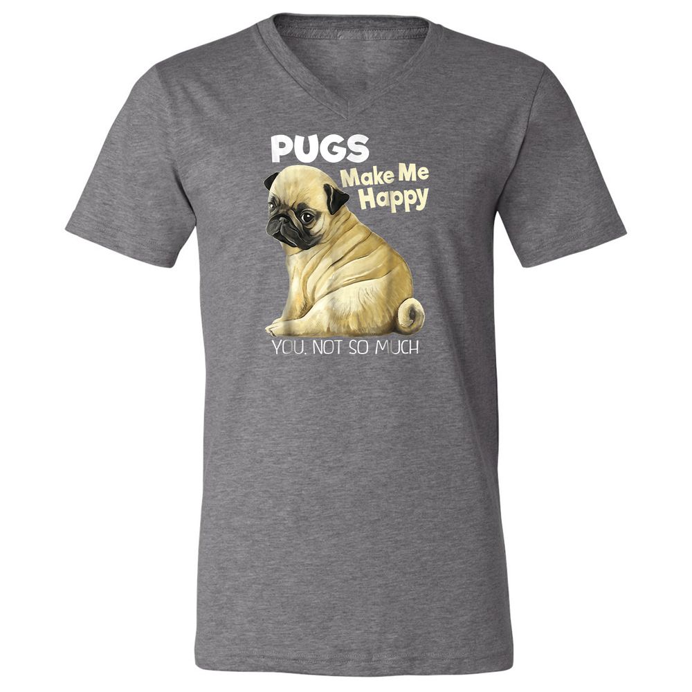 Unisex V-Neck T-Shirt - 23DFX8YW - Deep Heather - 13