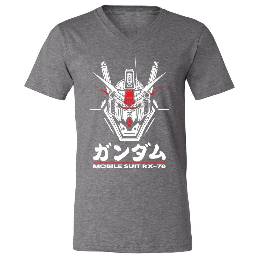 Unisex V-Neck T-Shirt - 4EFY2R3P - Deep Heather - 13