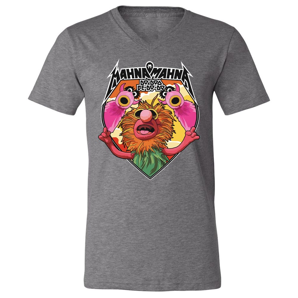 Unisex V-Neck T-Shirt - CSVSC2VL - Deep Heather - 13