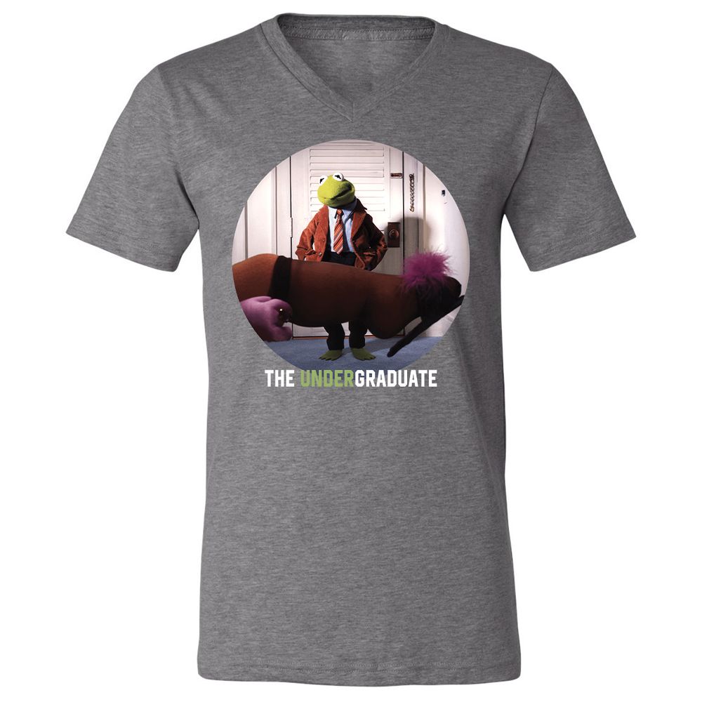 Unisex V-Neck T-Shirt - Q6WVJATW - Deep Heather - 13