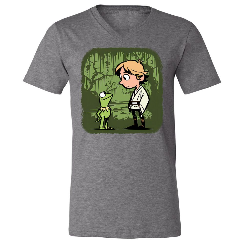 Unisex V-Neck T-Shirt - YAJJN23Z - Deep Heather - 13