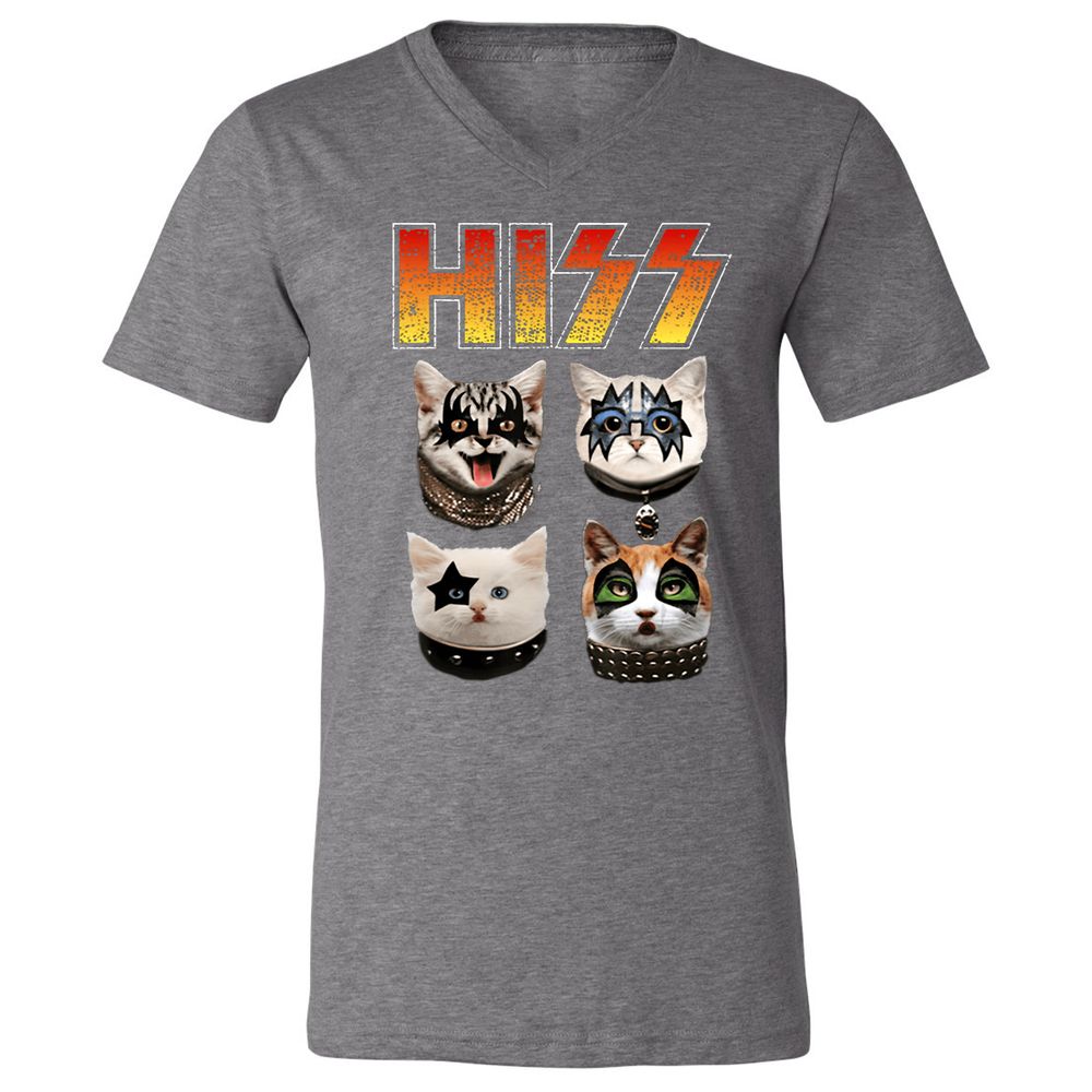 Unisex V-Neck T-Shirt - R5ND1WGL - Deep Heather - 13