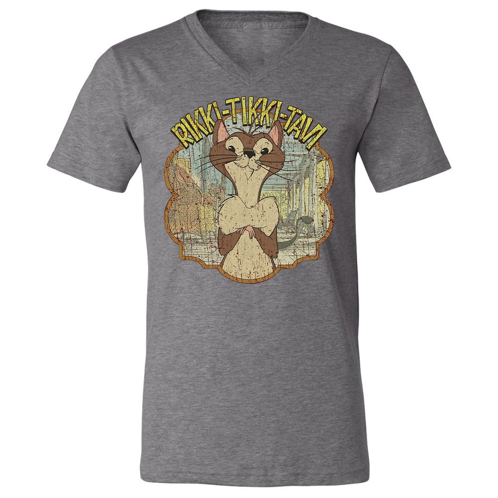 Unisex V-Neck T-Shirt - XW1WCGEK - Deep Heather - 13