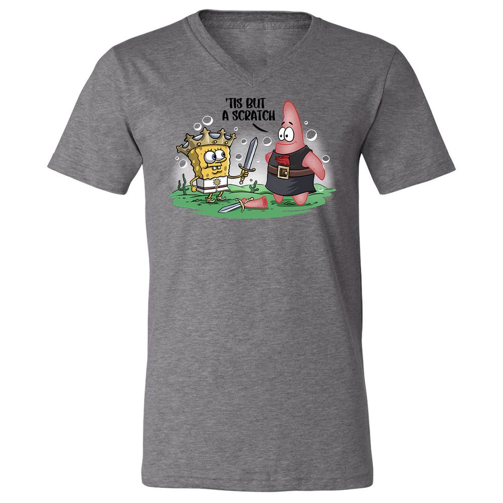 Unisex V-Neck T-Shirt - 3H61MKR8 - Deep Heather - 13