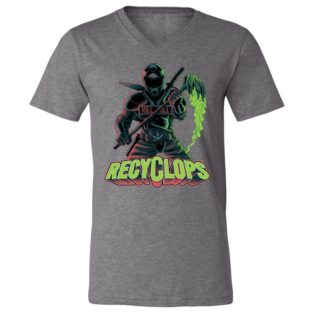 Unisex V-Neck T-Shirt - C4V321YL - Deep Heather - 13