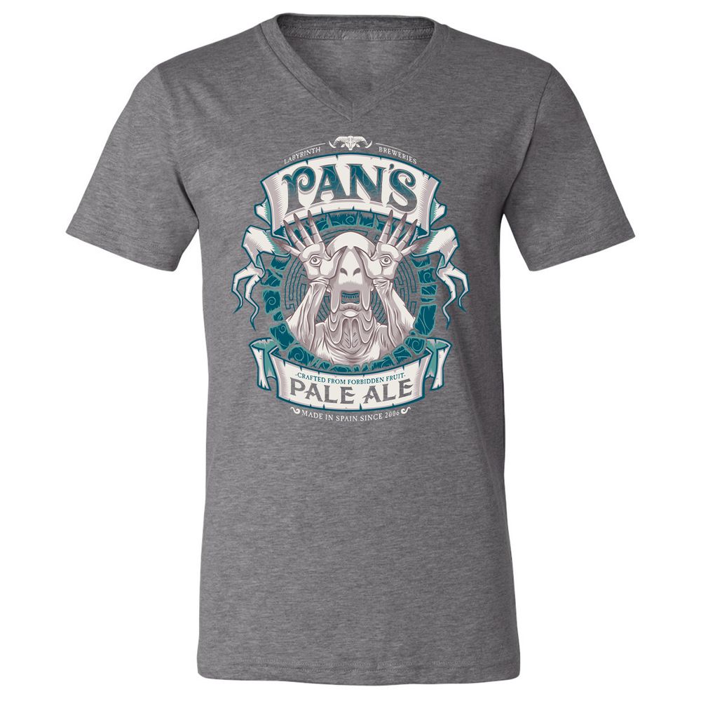 Unisex V-Neck T-Shirt - B3F1QH6T - Deep Heather - 13
