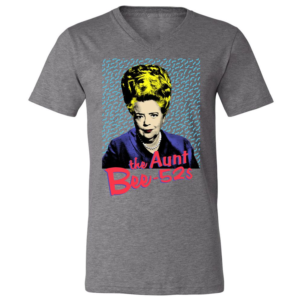 Unisex V-Neck T-Shirt - EGYY3W8Q - Deep Heather - 13