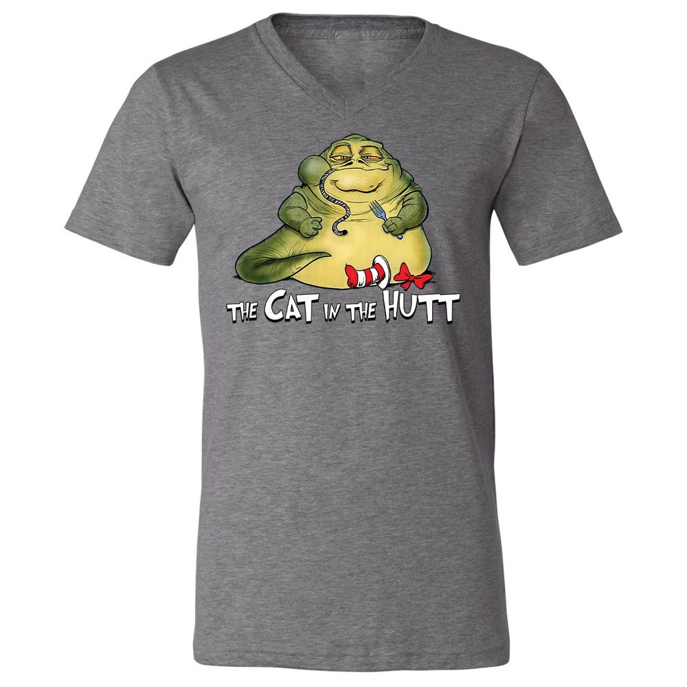 Unisex V-Neck T-Shirt - T5PXPWLN - Deep Heather - 13