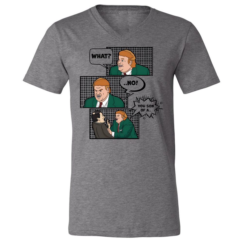 Unisex V-Neck T-Shirt - 1PVQNLPR - Deep Heather - 13
