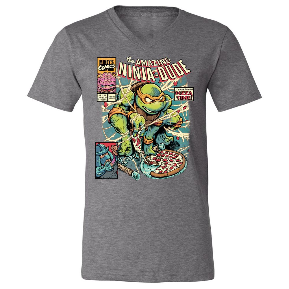 Unisex V-Neck T-Shirt - RDTUAN88 - Deep Heather - 13