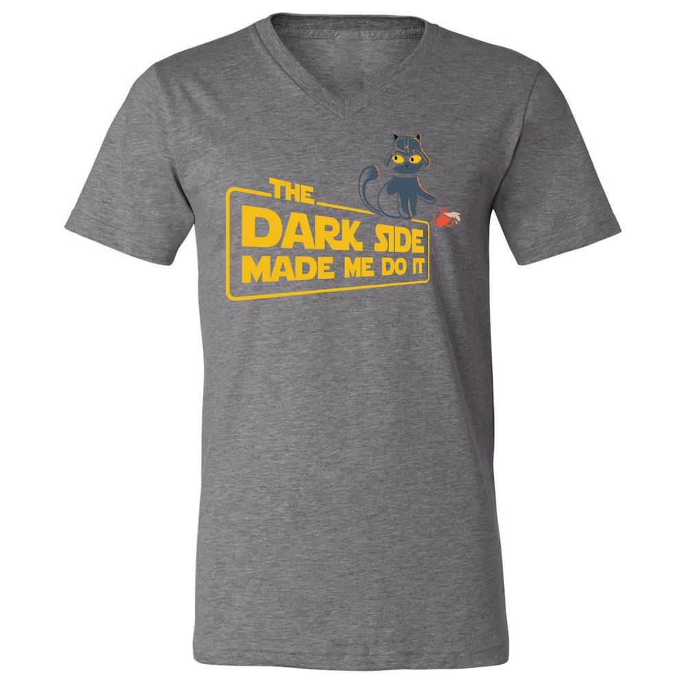 Unisex V-Neck T-Shirt - EXF2UAP1 - Deep Heather - 13