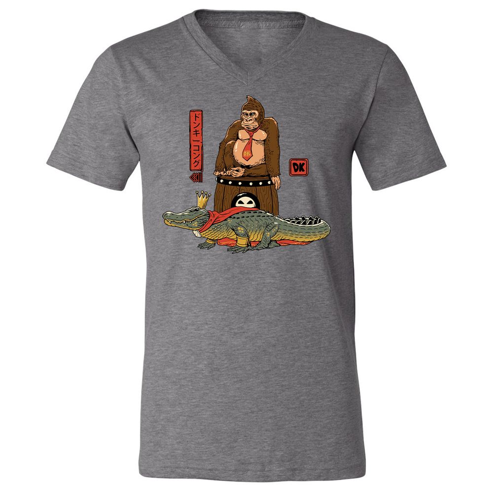 Unisex V-Neck T-Shirt - Z23G1BNT - Deep Heather - 13