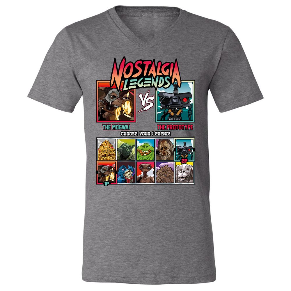 Unisex V-Neck T-Shirt - 1QXRDST5 - Deep Heather - 13