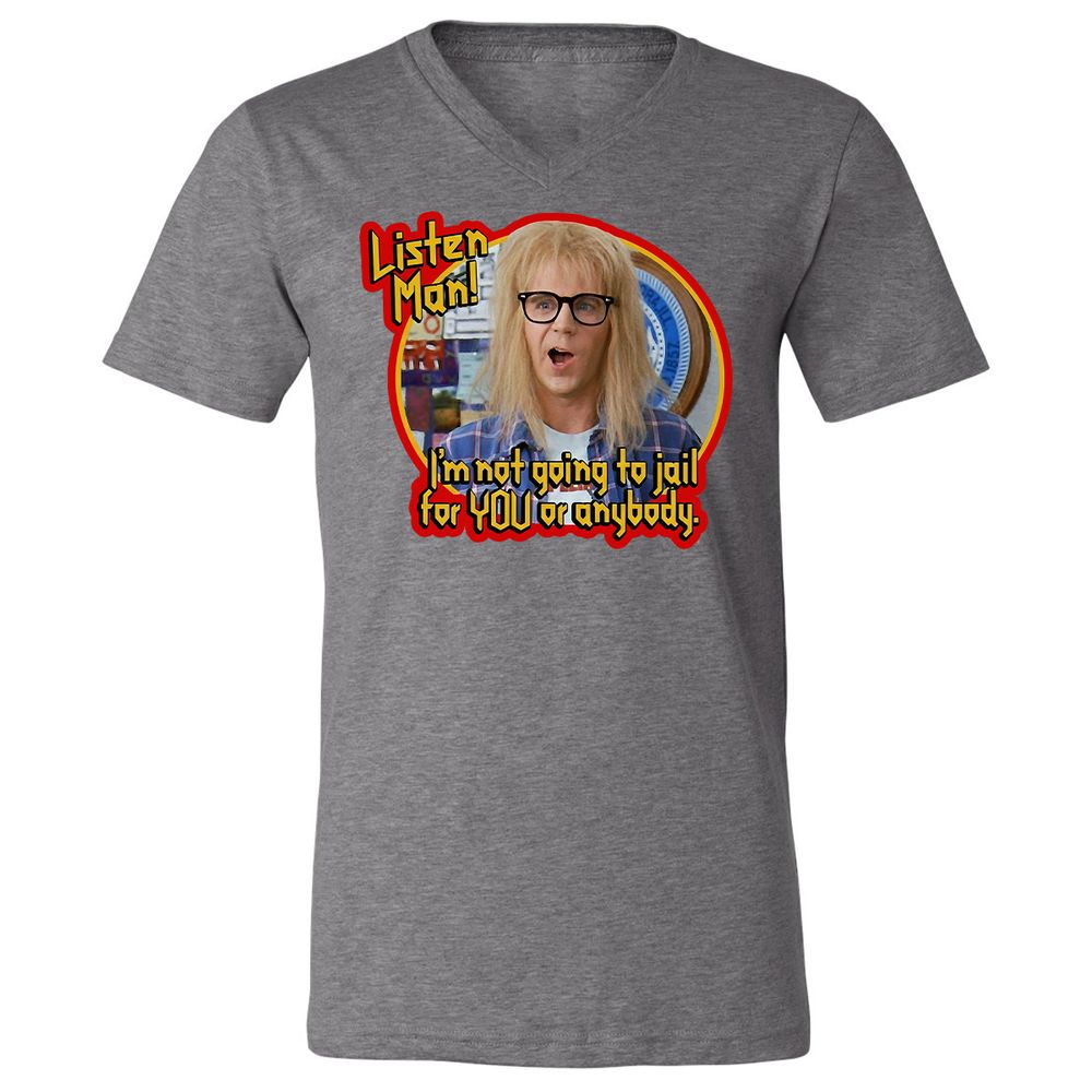 Unisex V-Neck T-Shirt - C4KL83RS - Deep Heather - 13