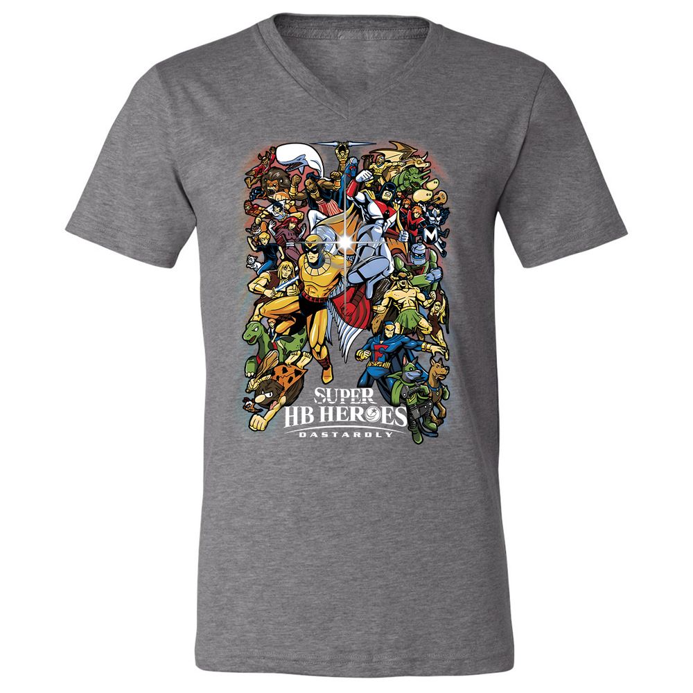 Unisex V-Neck T-Shirt - YU1ZV3D4 - Deep Heather - 13