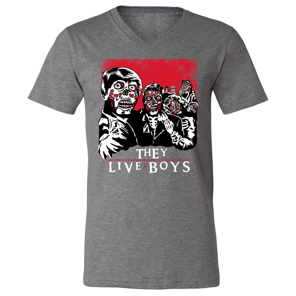 Unisex V-Neck T-Shirt - EJ24ZXPA - Deep Heather - 13