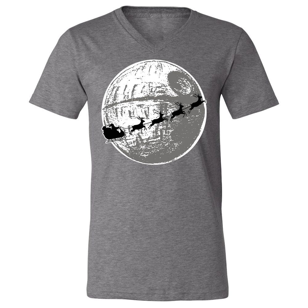 Unisex V-Neck T-Shirt - D5S73ZXZ - Deep Heather - 13