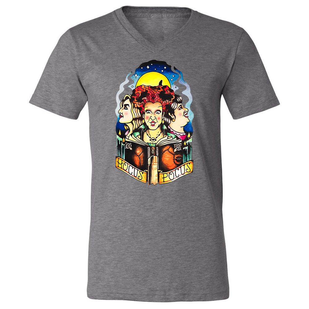 Unisex V-Neck T-Shirt - 5623WGXW - Deep Heather - 13