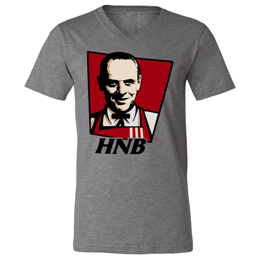 Unisex V-Neck T-Shirt - ESGMKDG6 - Deep Heather - 13