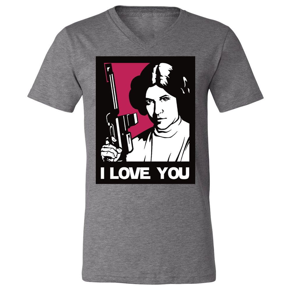 Unisex V-Neck T-Shirt - USLZ2UDJ - Deep Heather - 13