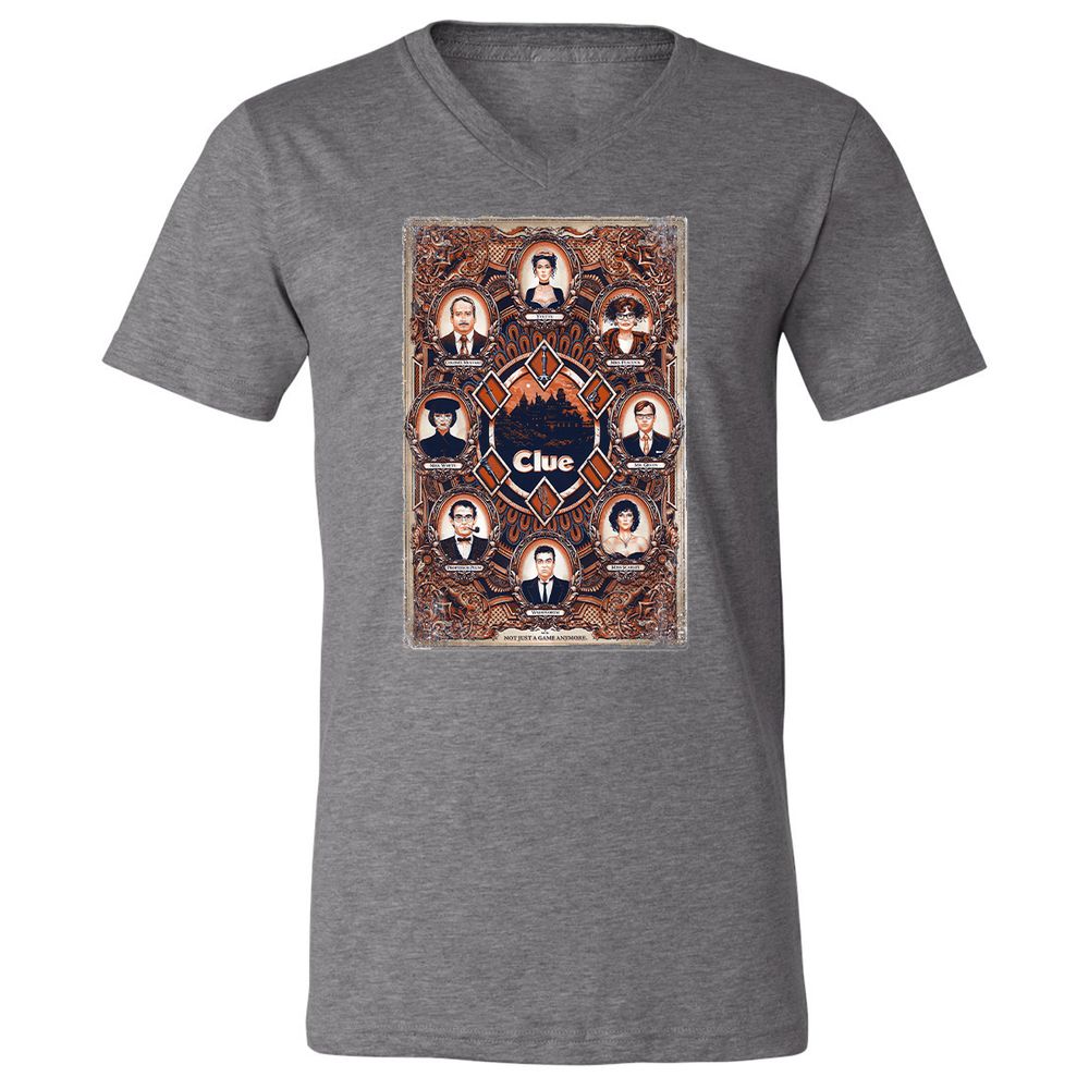 Unisex V-Neck T-Shirt - XBBCEW3E - Deep Heather - 13