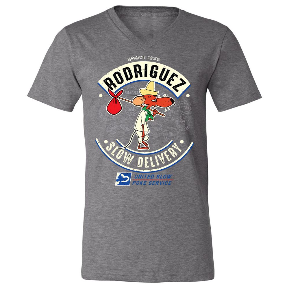Unisex V-Neck T-Shirt - EJFHH1FP - Deep Heather - 13