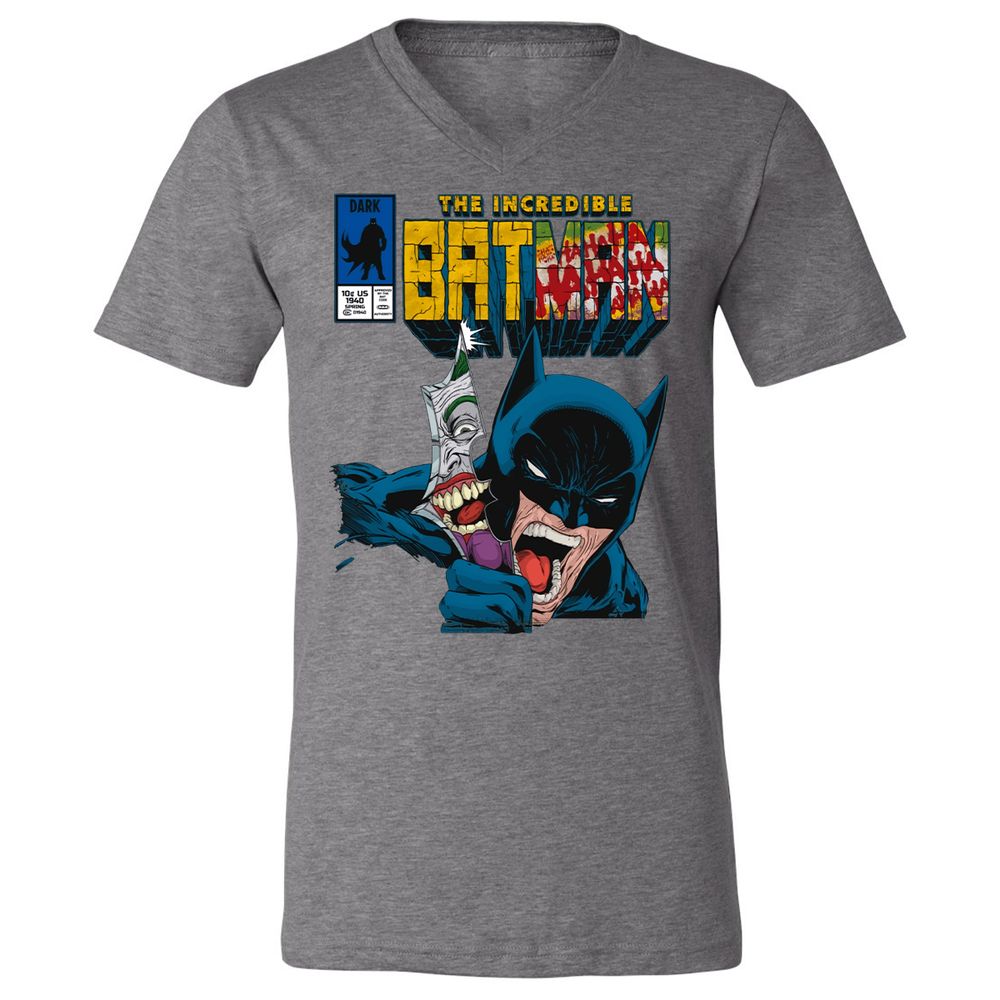 Unisex V-Neck T-Shirt - NMPTYSAM - Deep Heather - 13