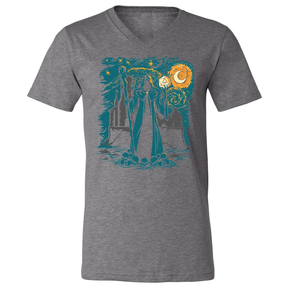 Unisex V-Neck T-Shirt - KWNEH73A - Deep Heather - 13