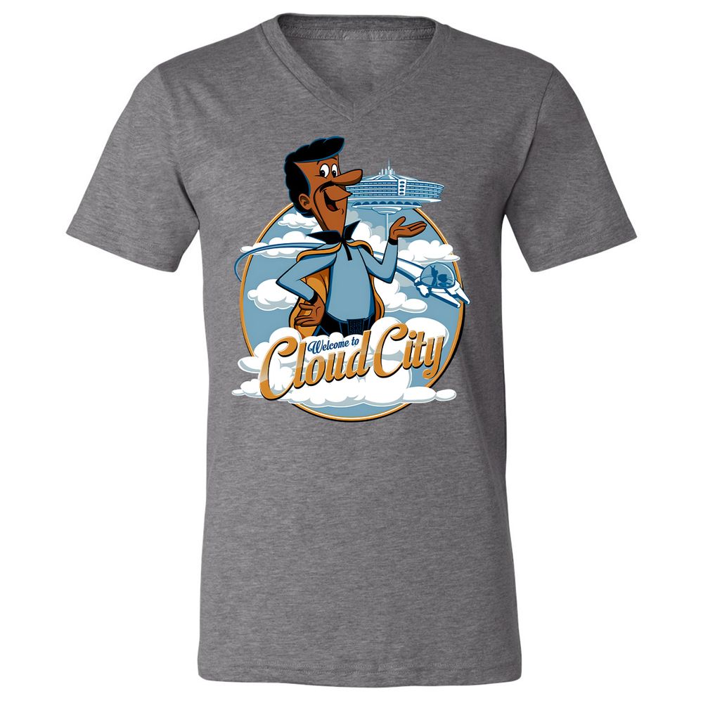 Unisex V-Neck T-Shirt - QAYFGR75 - Deep Heather - 13