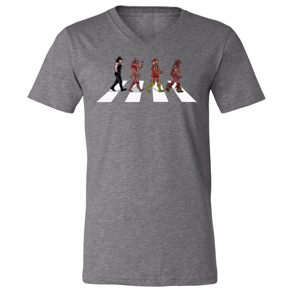 Unisex V-Neck T-Shirt - WER48311 - Deep Heather - 13