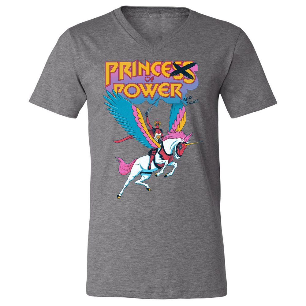 Unisex V-Neck T-Shirt - MZR7CYT8 - Deep Heather - 13