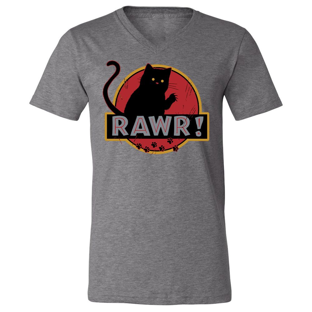 Unisex V-Neck T-Shirt - 7JUWH8MJ - Deep Heather - 13