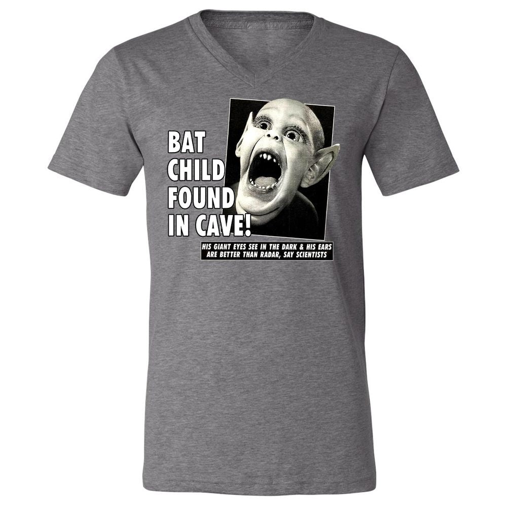 Unisex V-Neck T-Shirt - UX4LJ6QZ - Deep Heather - 13