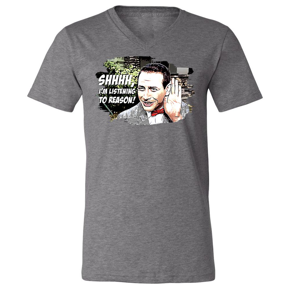 Unisex V-Neck T-Shirt - C4J2TBSS - Deep Heather - 13