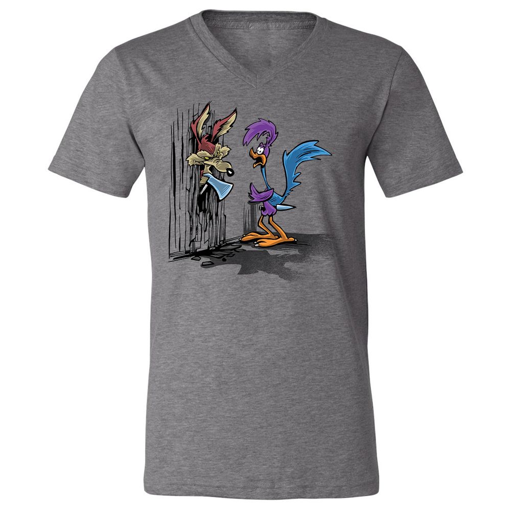 Unisex V-Neck T-Shirt - 45GNGDC7 - Deep Heather - 13