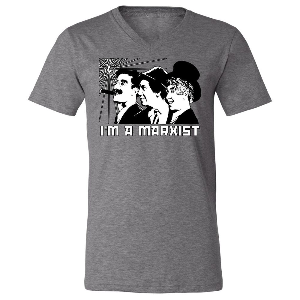 Unisex V-Neck T-Shirt - J9LPN5CU - Deep Heather - 13