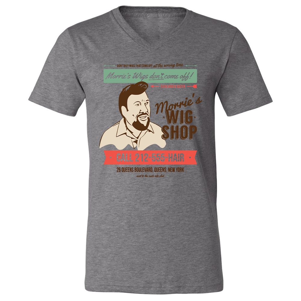 Unisex V-Neck T-Shirt - N8YYW471 - Deep Heather - 13
