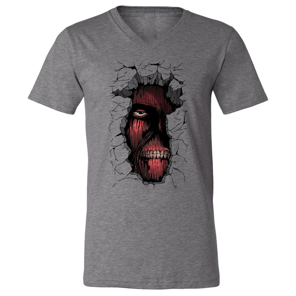 Unisex V-Neck T-Shirt - CLLJUNBF - Deep Heather - 13