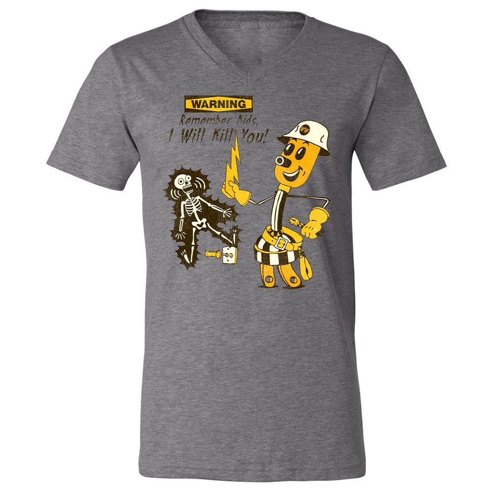 Unisex V-Neck T-Shirt - 14R78S83 - Deep Heather - 13