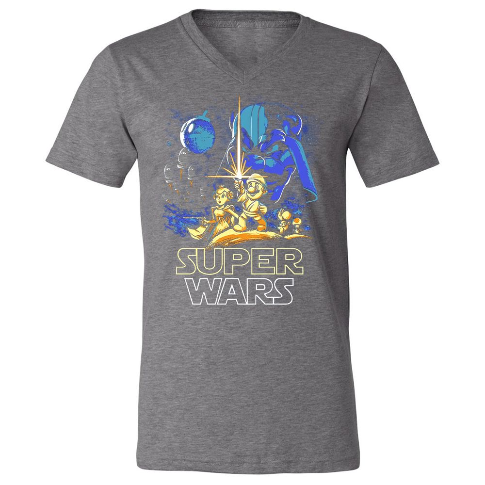 Unisex V-Neck T-Shirt - TZD3G72P - Deep Heather - 13