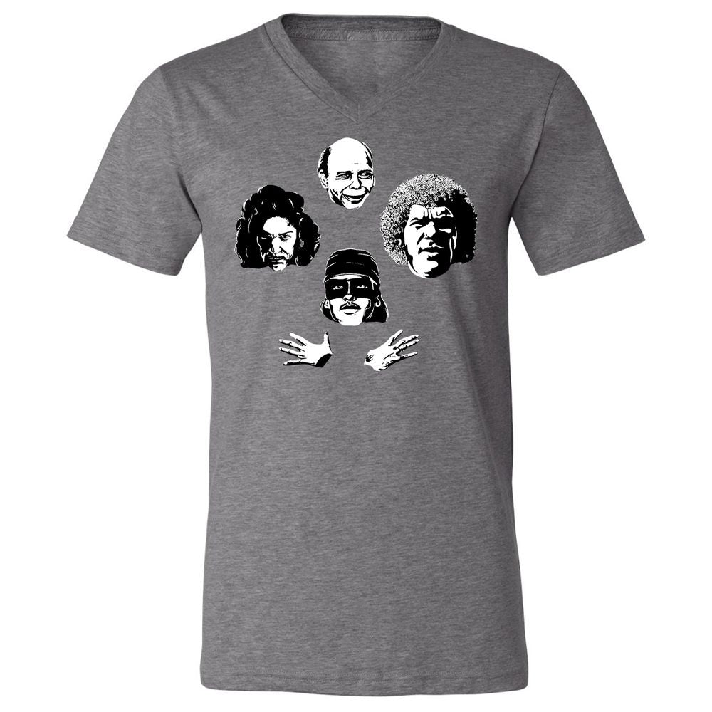 Unisex V-Neck T-Shirt - JFTDFM2X - Deep Heather - 13